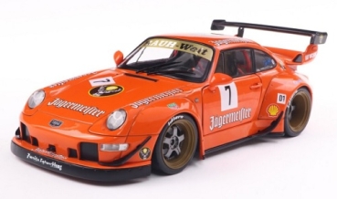 421186493 Porsche 911 (993) RWB Bodykit Jägermeister #7 2020 orange 1:18